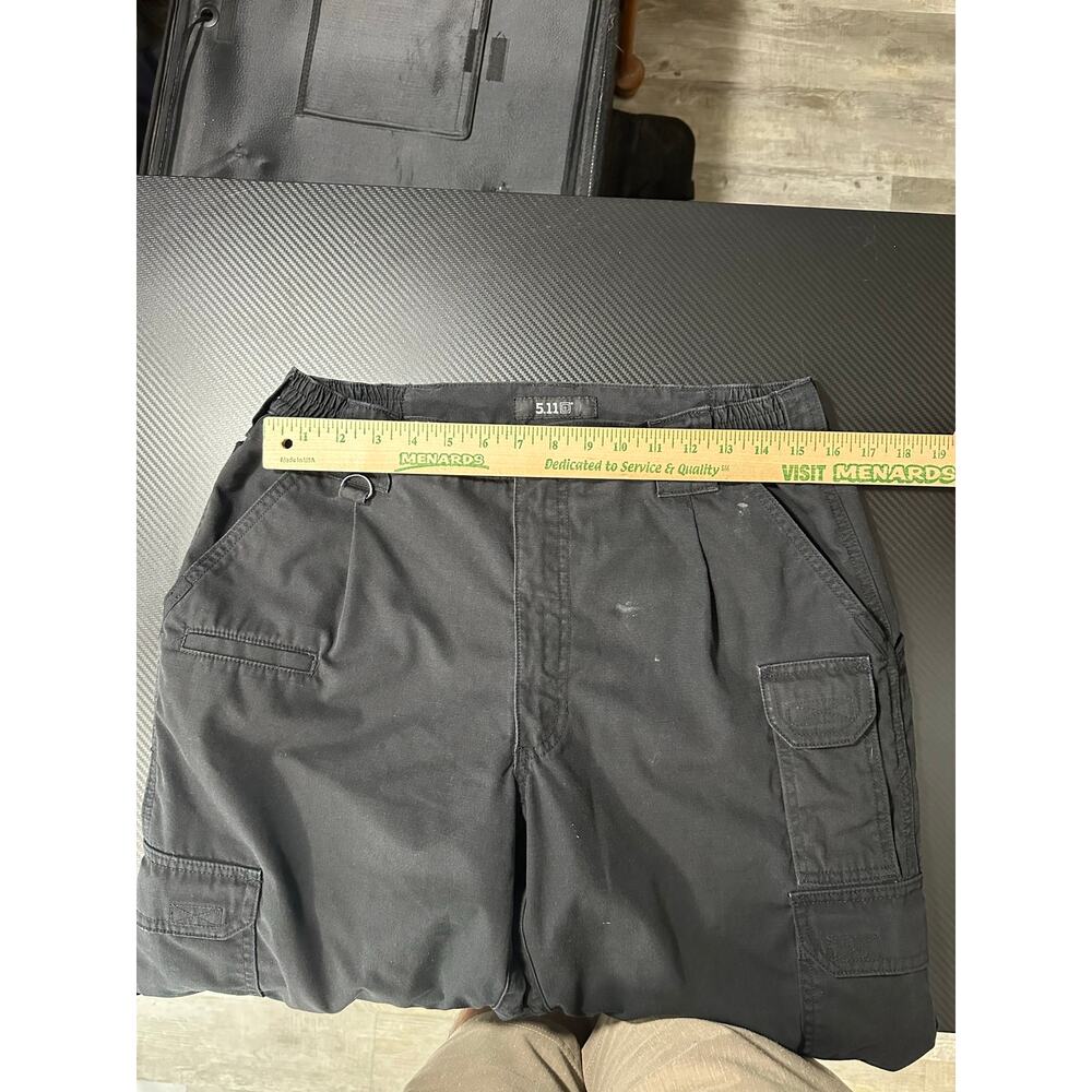 5.11 Tactical Taclite Pro Cargo Pants Black Ripstop Work Utility Size 34x31 - Picture 4 of 12